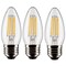 3Pk - Satco 4w B11 LED 3000K Medium Base Dimmable - 40w equiv